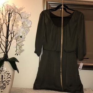 NWT Mid-Sleeve Pleated Front Dress